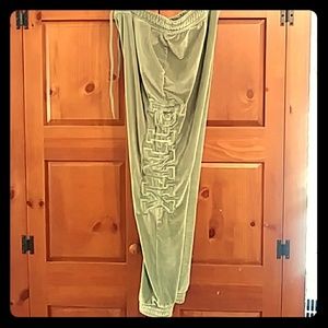 Pink victorias secret velvet jogger